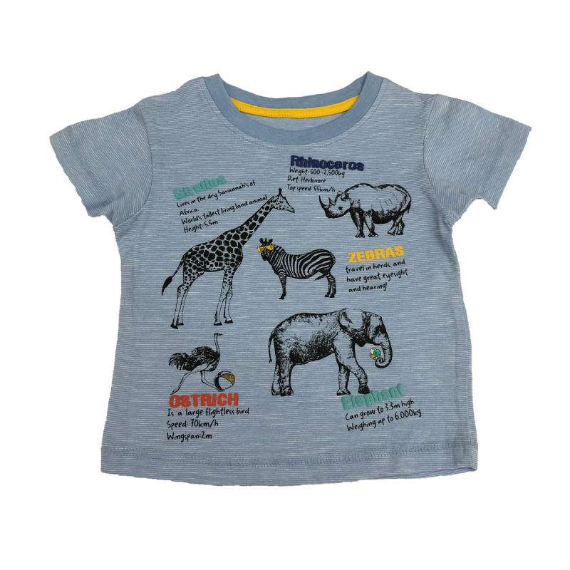 تی شرت آستین کوتاه پسرانه مدل animals کد 65563