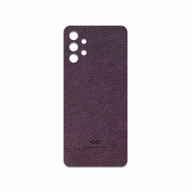 برچسب پوششی ماهوت مدل Purple-Leather مناسب برای گوشی موبایل سامسونگ Galaxy A32 5G