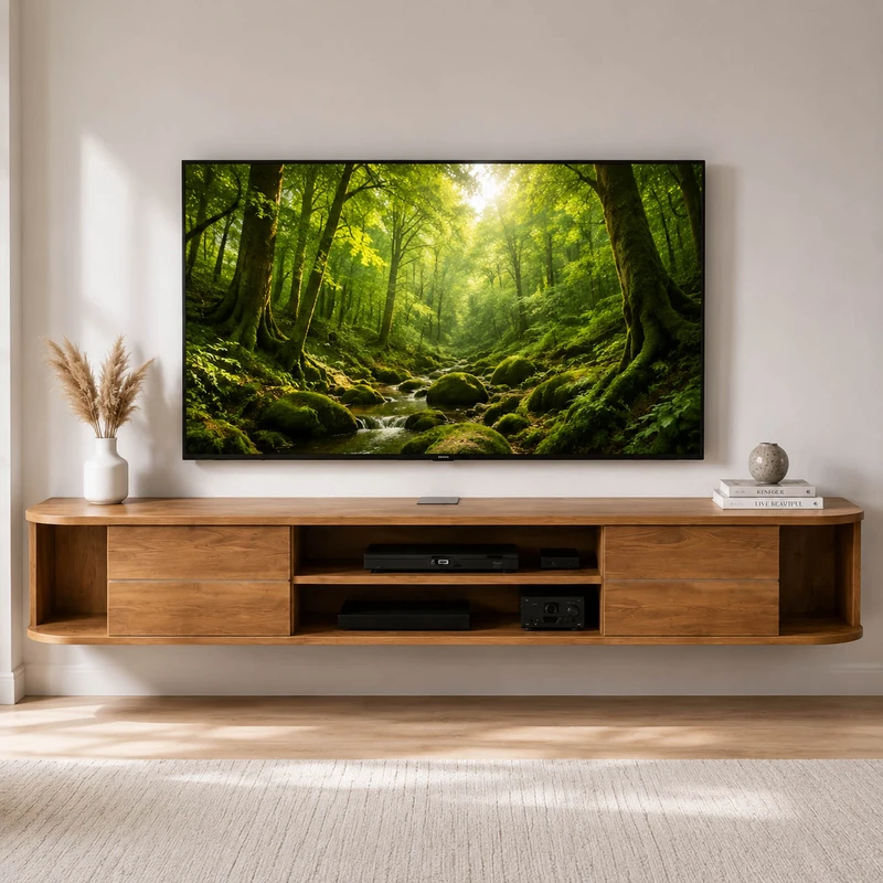 میز تلویزیون دیواری مدل WTV 1804K مناسب برای تلویزیون تا 75 اینچ