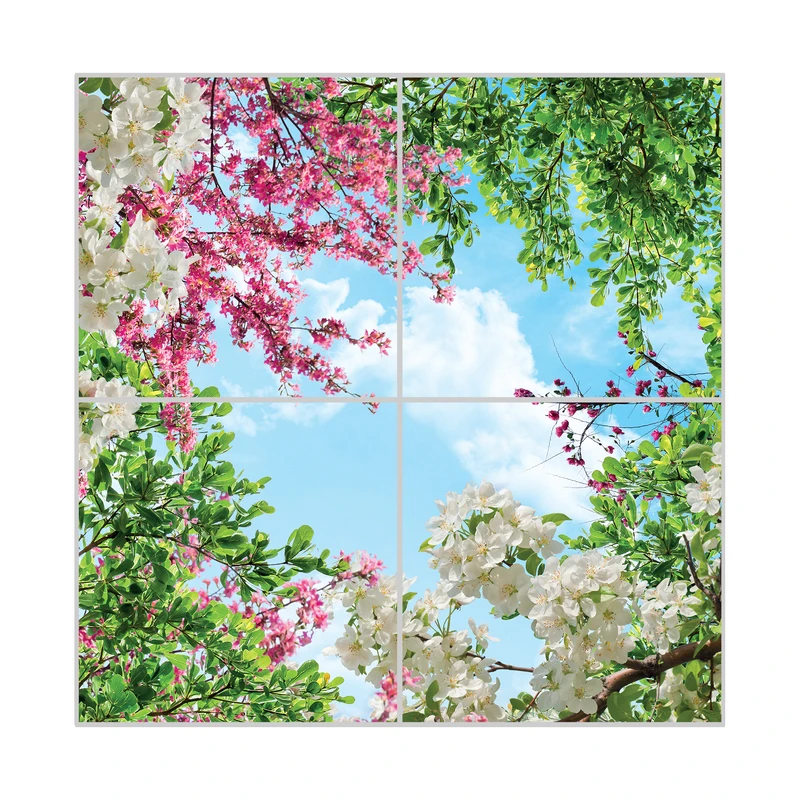 تایل آسمان مجازی بنی دکو مدل UV90 سایز 60x60 مجموعه 4 عددی