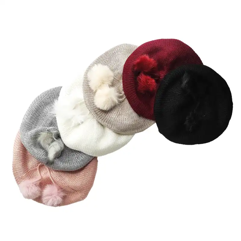 کلاه بافتنی سام مدل دوپوم طرح کج