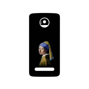 MAHOOT Girl with a Pearl Earring of Vermeer Cover Sticker for Motorola Moto Z2 Play