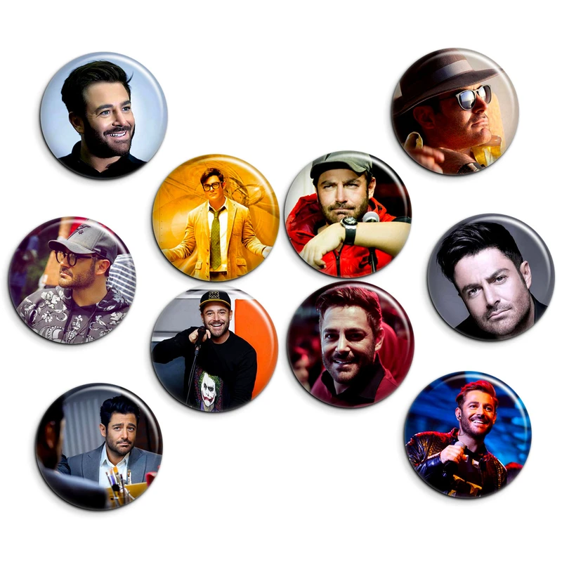 پیکسل پرمانه طرح محمد رضا گلزار کد pmg.7494 مجموعه 10 عددی