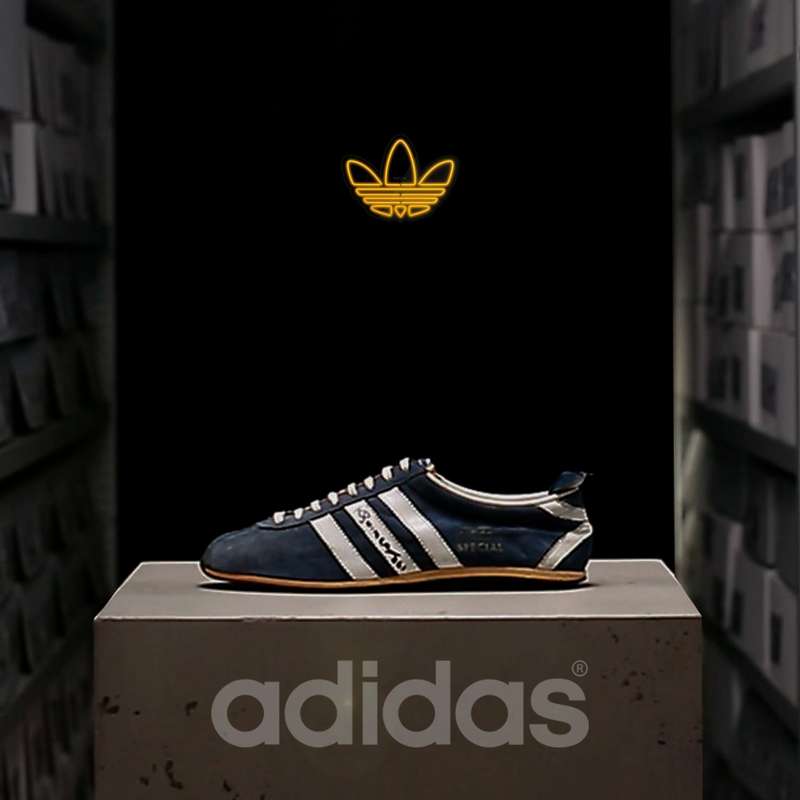 چراغ دیواری نئون دیزاین طرح Adidas-Logo-BL_YL
