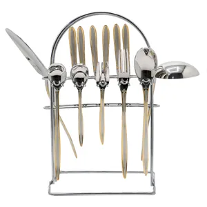 سرویس قاشق و چنگال 51 پارچه برگامو کد 505SG 