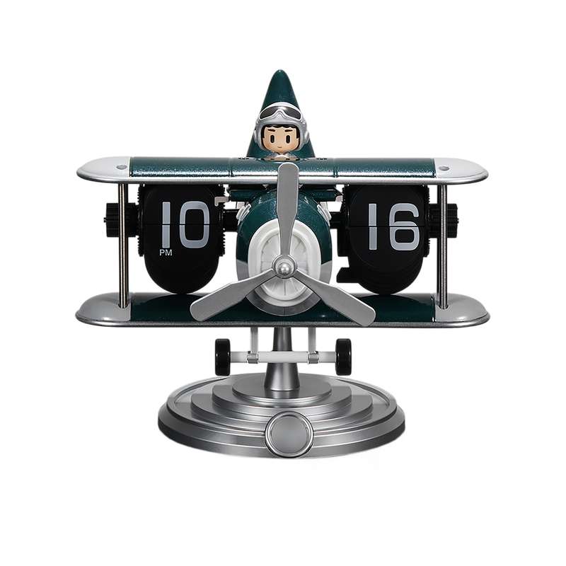 ساعت رومیزی ورقه‌ای مدل هواپیما کد TN-110