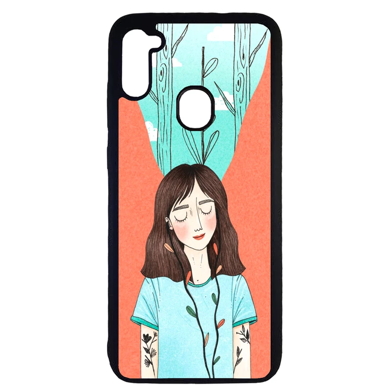 کاور طرح دختر کد 1146 مناسب برای گوشی موبایل سامسونگ galaxy a21