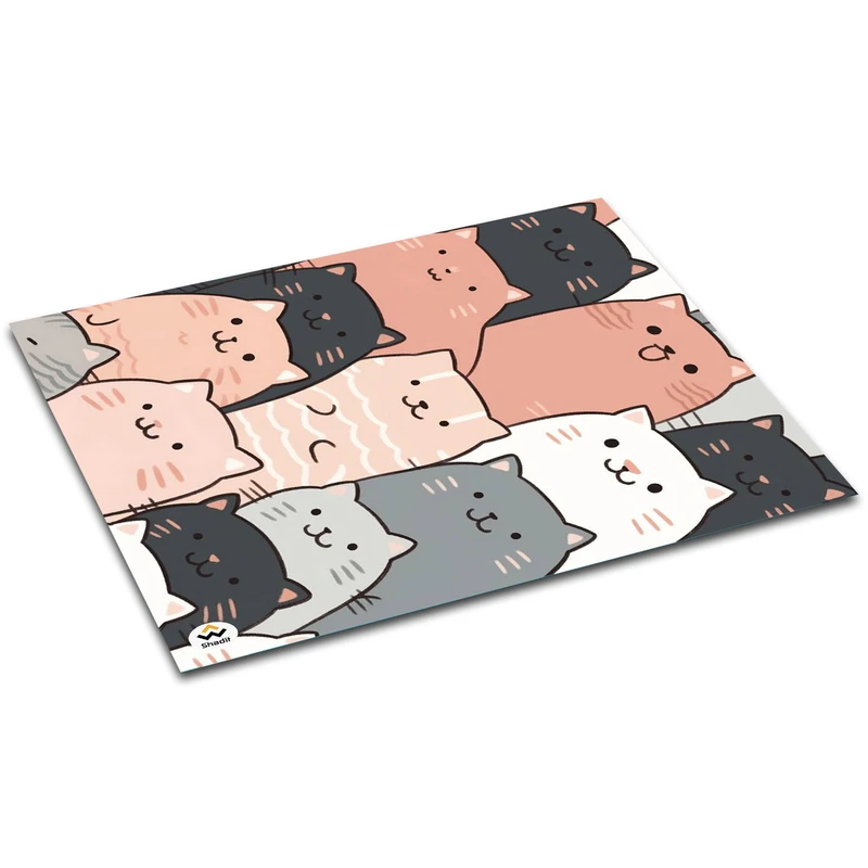 ماوس پد شادیت مدل گربه های کیوت کد08 سایز24*19سانتی متر