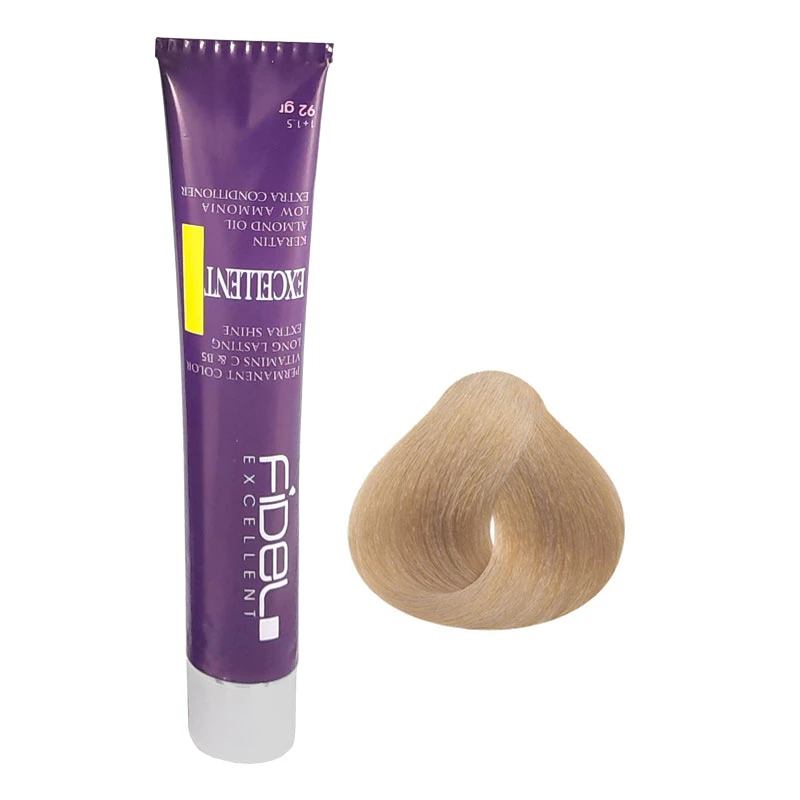 رنگ مو فیدل اکسلنت شماره 11/3 حجم 100 میلی‌لیتر رنگ بلوند طلایی پلاتینه روشن