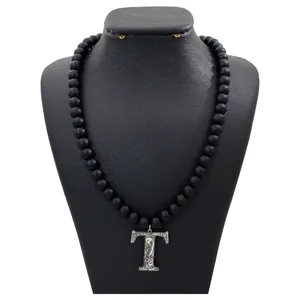 گردنبند نقره زنانه طرح T  کد D 705