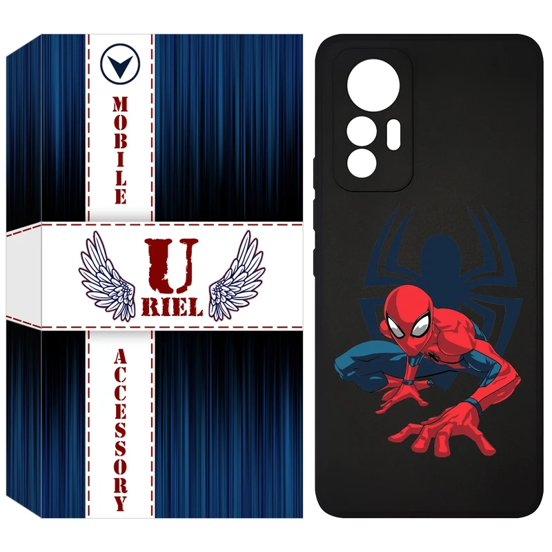 کاور یوریل قاب مدل KSH کد 75 طرح اسپایدرمن مناسب برای گوشی موبایل شیائومی 12 Lite