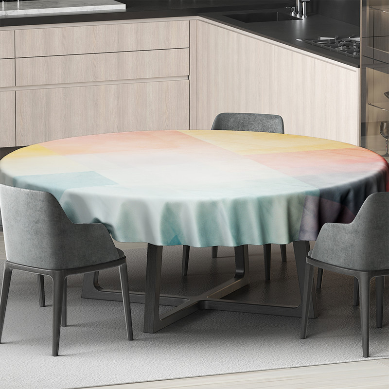 رومیزی طرح چهارخانه مدل D-0086