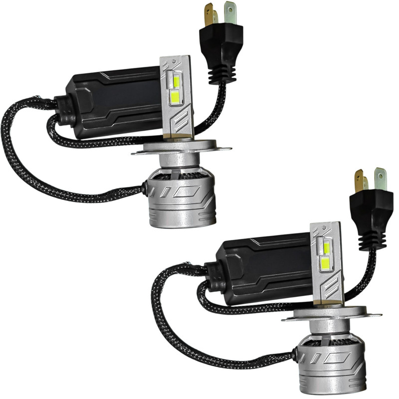 هدلایت چراغ جلو خودرو تک حالته فورس مدل یخی کد CSP پایه H4 مناسب برای ساینا و کوییک بسته ۲ عددی