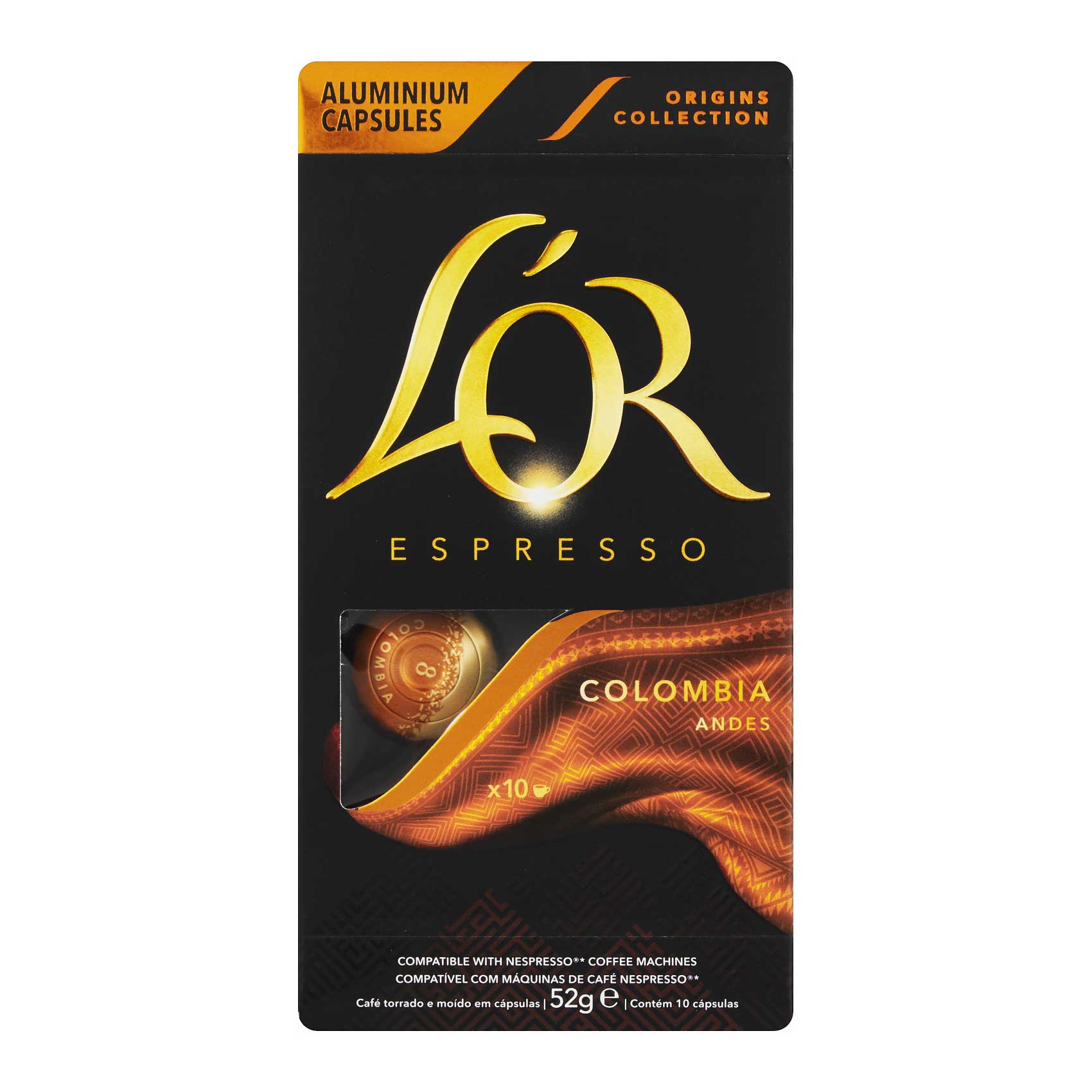 کپسول قهوه کلومبیا آندس لور بسته 10 عددی
