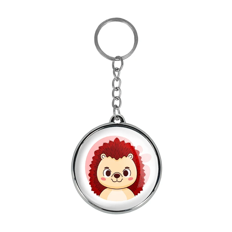 جاکلیدی خندالو طرح جوجه تیغی حیوانات بامزه مدل دوطرفه کد 3715837159