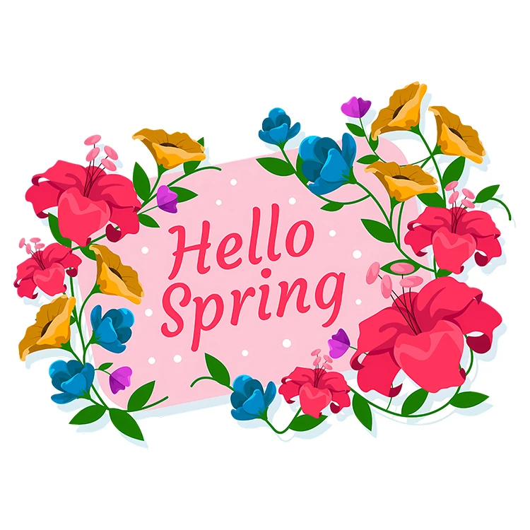 استیکر پارچه و لباس پاد آفرین مدل بهار طرح گل کد S5452