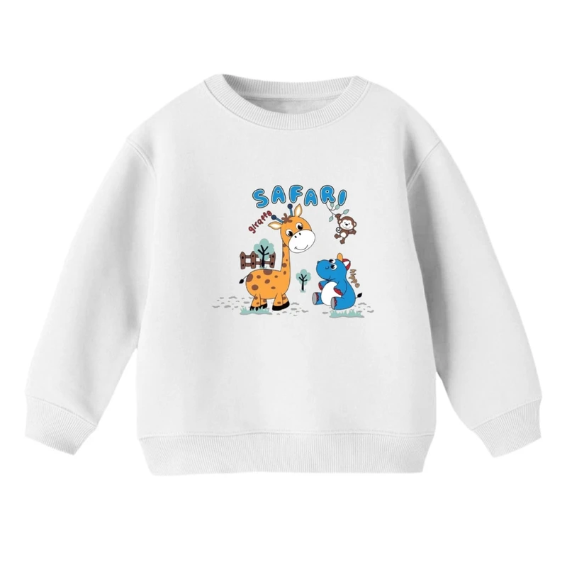 سویشرت بچگانه مدل زرافه و دوستان 