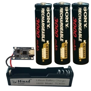 باتری لیتیومی مدل 3×18650 ظرفیت 3000 میلی آمپر ساعت بسته ۳ عددی