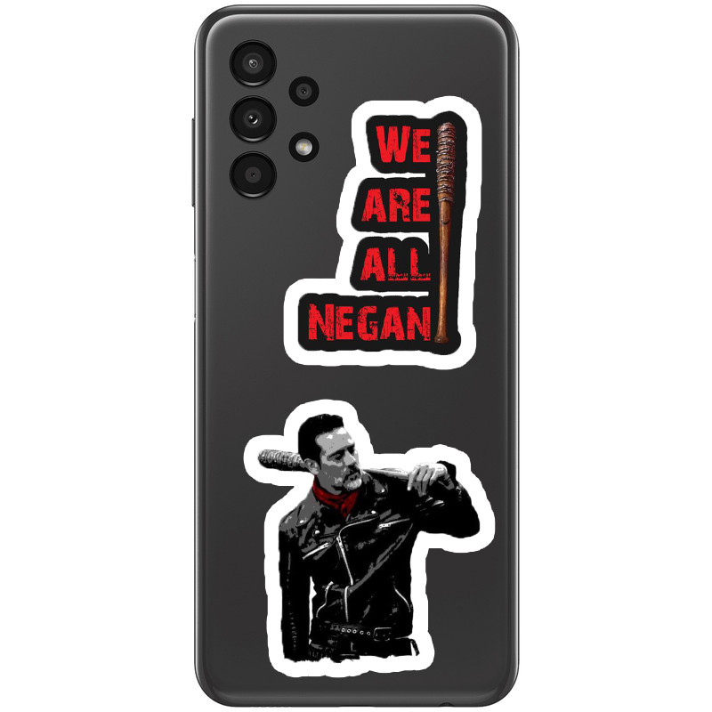 استیکر لپ تاپ و موبایل بووم طرح نیگان  کد MM3 مجموعه 4 عددی