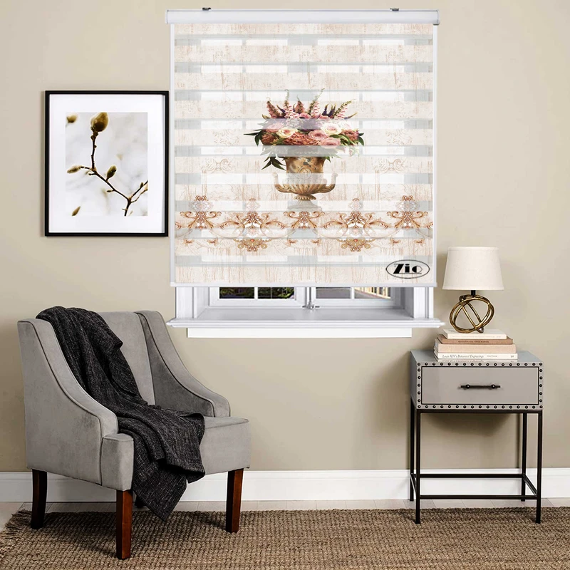 پرده زبرا زیو کد MP-9015 سایز 150x150 سانتی متر