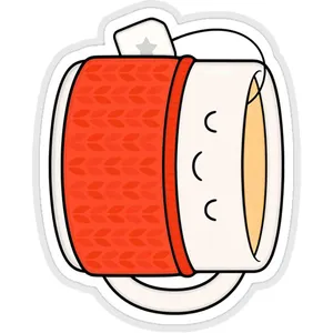 استیکر لپ تاپ طرح keep warm drink tea کد ST1059