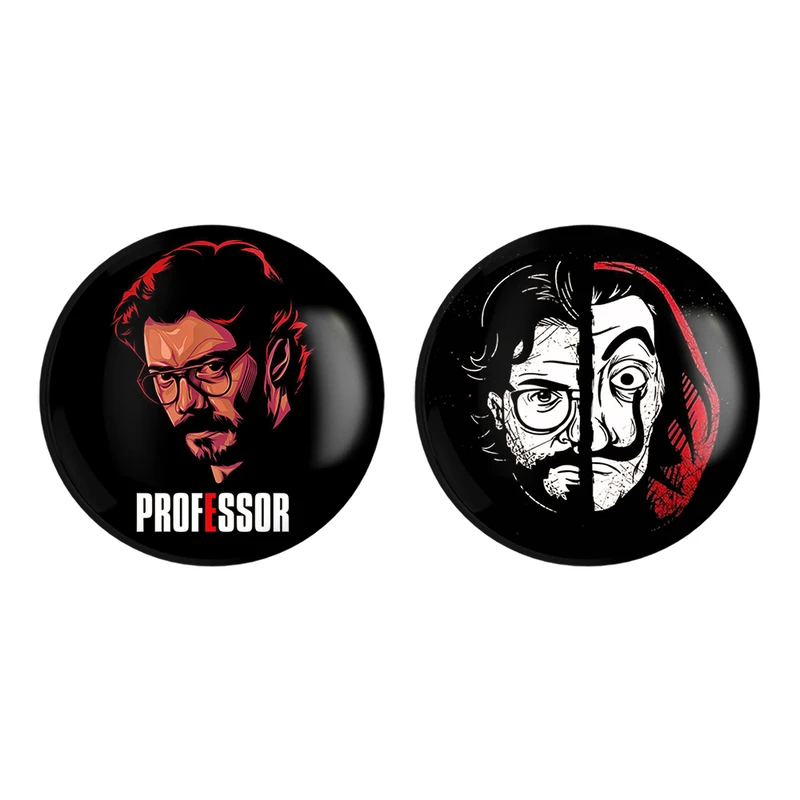 مگنت خندالو طرح پروفسور سریال Money Heist کد 32423232 مجموعه 2 عددی