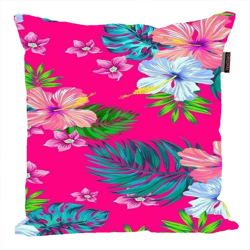 کوسن ناریکو مدل فانتزی طرح برگ گل گیاه کد 04674