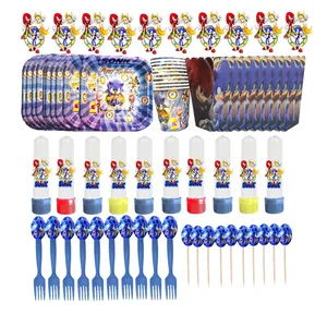 مجموعه 70 عددی پذیرایی تم تولد مدل سونیک