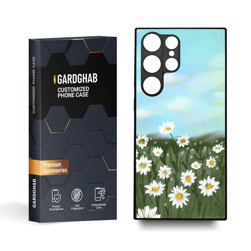 کاور گارد قاب مدل گل مناسب برای گوشی موبایل سامسونگ Galaxy S23 Ultra