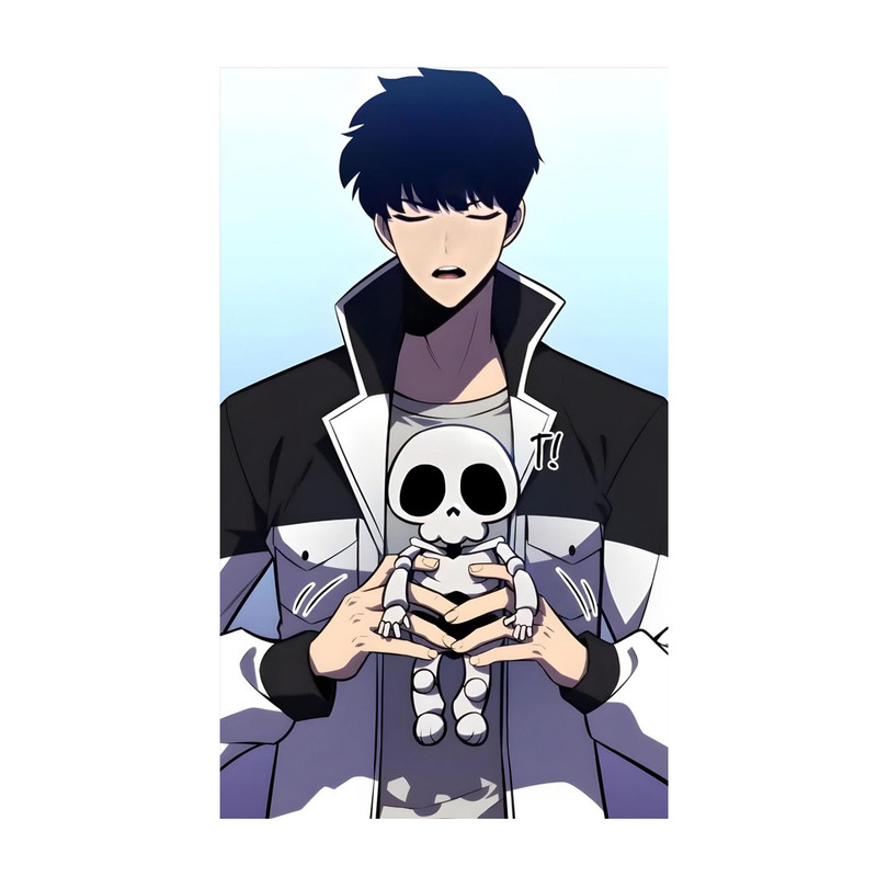 استیکر لپ تاپ و موبایل مدل انیمه طرح سولو لولینگ سونگ جین وو solo leveling sung jin woo کد 531