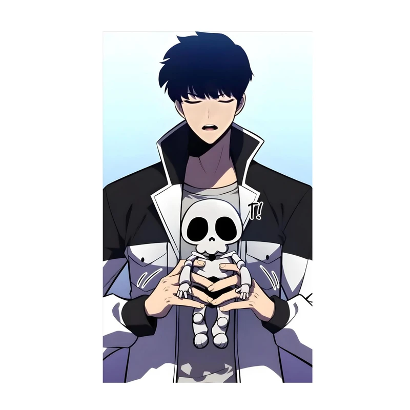 استیکر لپ تاپ و موبایل مدل انیمه طرح سولو لولینگ سونگ جین وو solo leveling sung jin woo کد 531