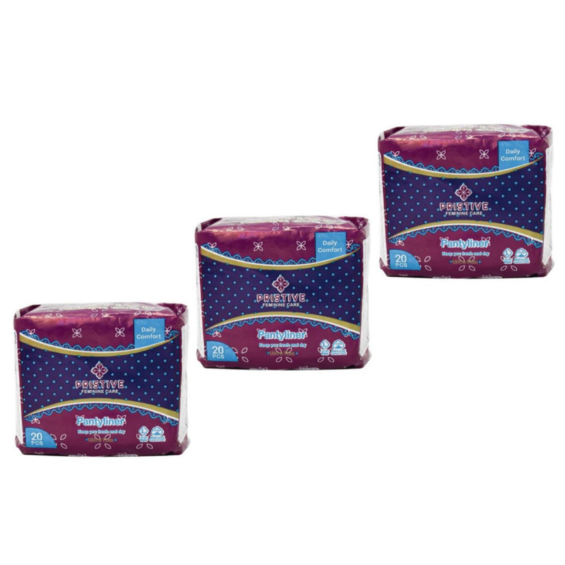 پد بهداشتی روزانه پریستیو مدل 02 سایز بزرگ مجموعه 3 عددی