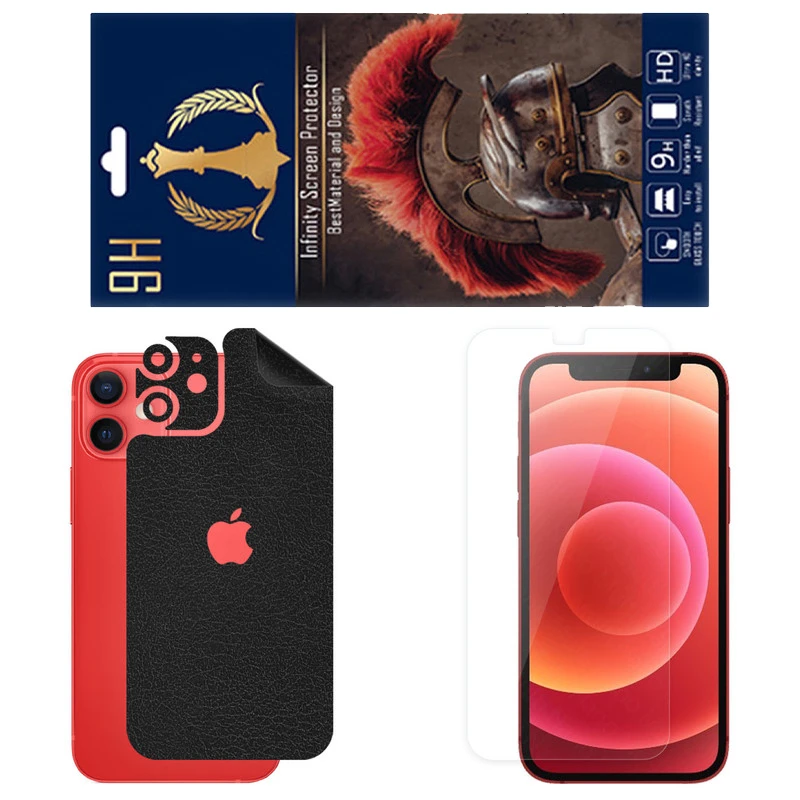 برچسب پوششی اینفینیتی مدل CH مناسب برای گوشی موبایل اپل iPhone 12 mini به همراه محافظ صفحه نمایش