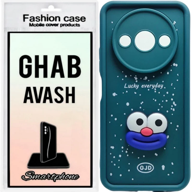 کاور قاب پلاس طرح سولید فانتزی مدل عروسکی 006 مناسب برای گوشی موبایل شیائومی REDMI A3/A3X 