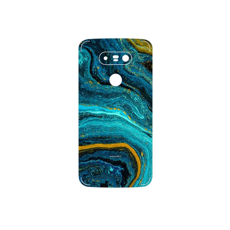 برچسب پوششی ماهوت مدل Turquoise marblewith golden streaks مناسب برای گوشی موبایل ال جی G5