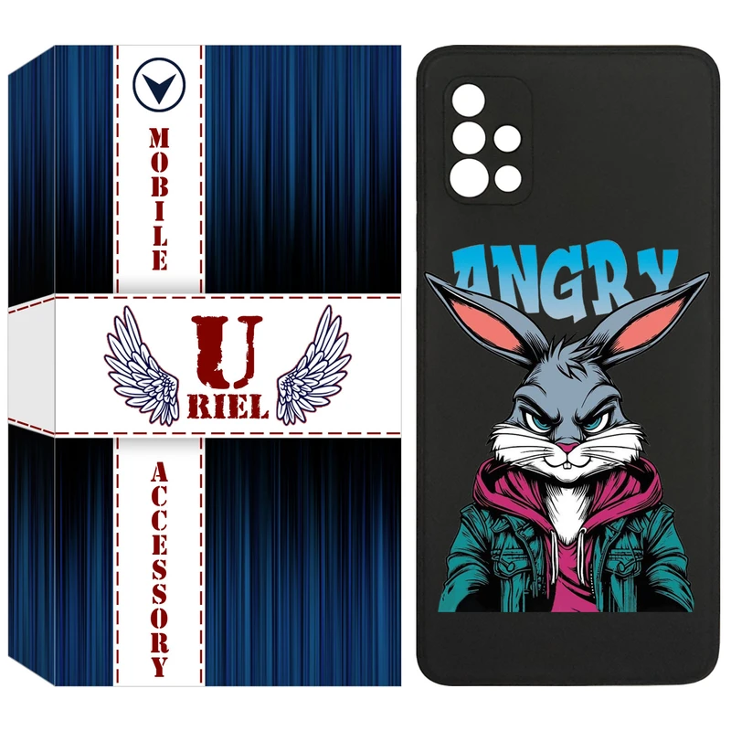 کاور یوریل قاب مدل KSH کد 51 طرح خرگوش مناسب برای گوشی موبایل سامسونگ Galaxy A51