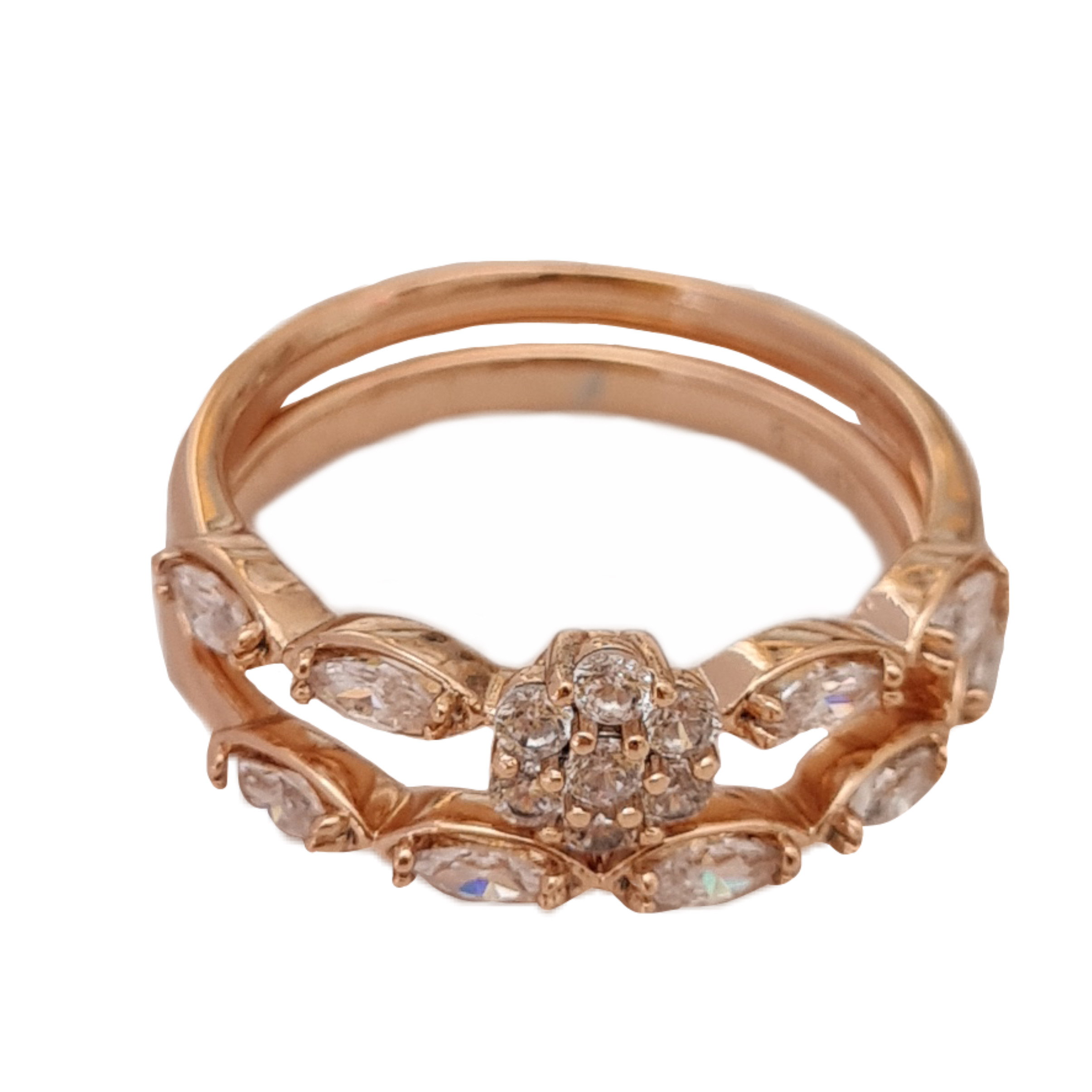 انگشتر زنانه ژوپینگ مدل حلقه مجموعه 2 عددی