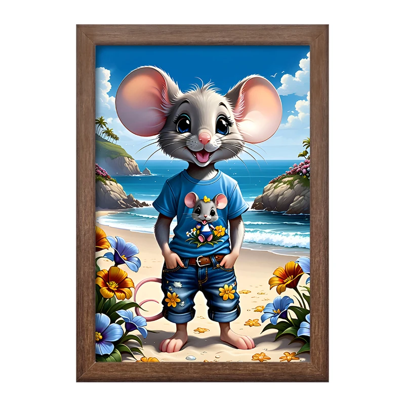 تابلو خندالو طرح موش بامزه کد F6969