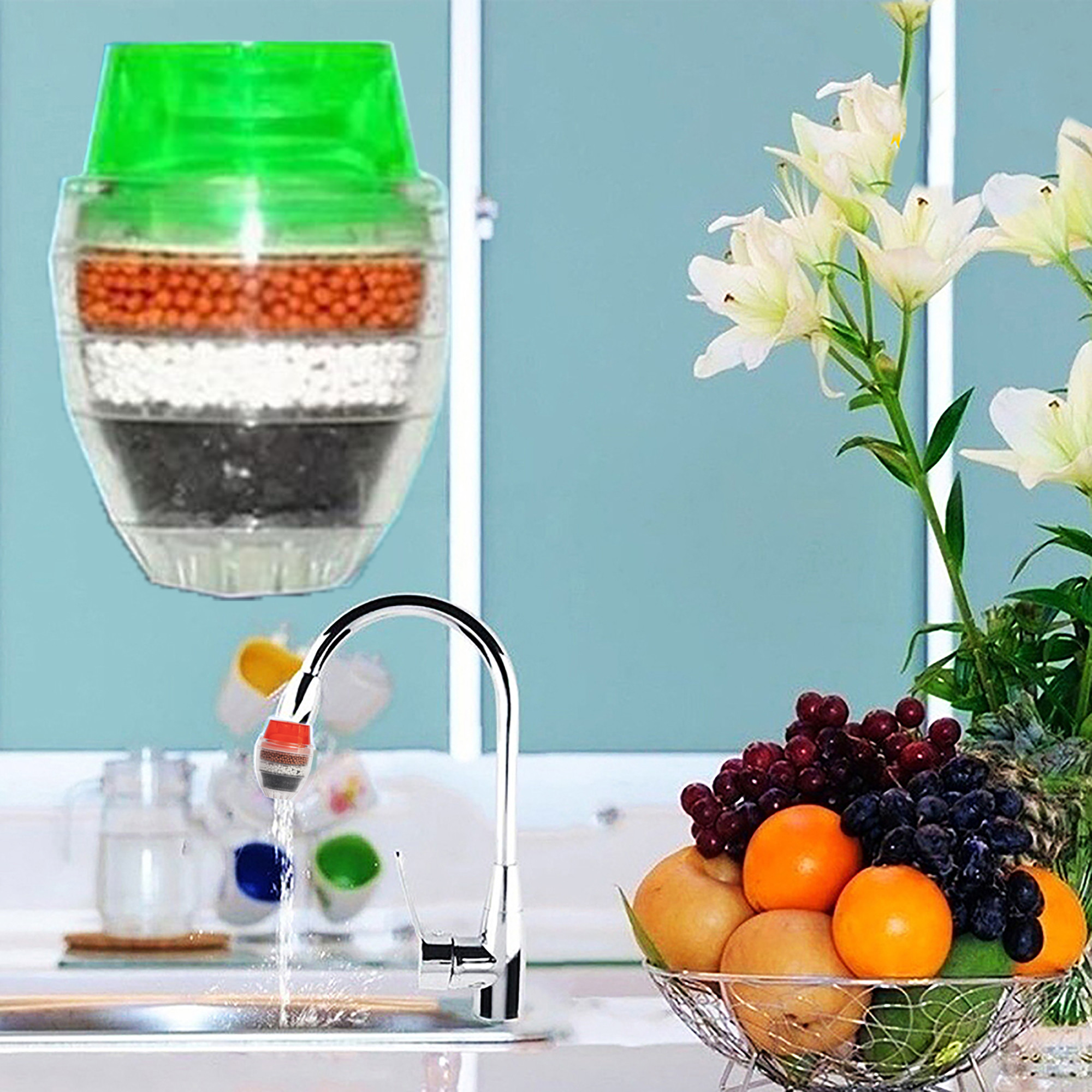 فیلتر تصفیه کننده شیر آب کد 3485/3 بسته 2 عددی فیلتر تصفیه کننده شیر آب کد 3485/3 بسته 2 عددی