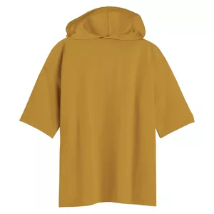 تی شرت آستین کوتاه کلاه دار مردانه مدل ویبو رنگ شتری
