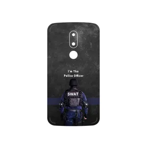 MAHOOT Police Officer Cover Sticker for Motorola Moto M