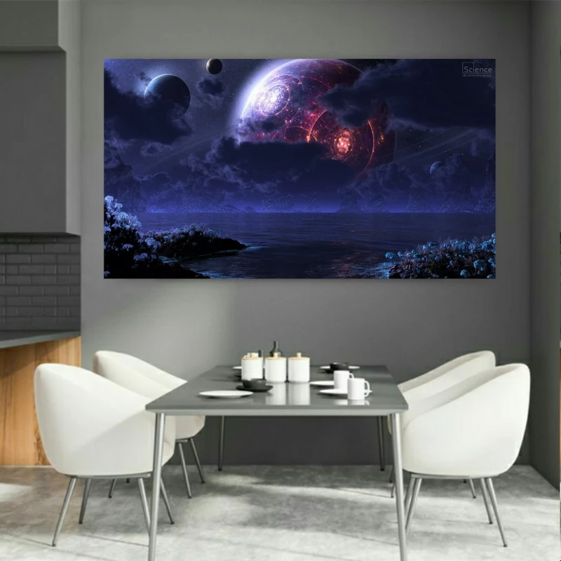  تابلو شاسی طرح کهکشان و سیاره مدل SDT1434