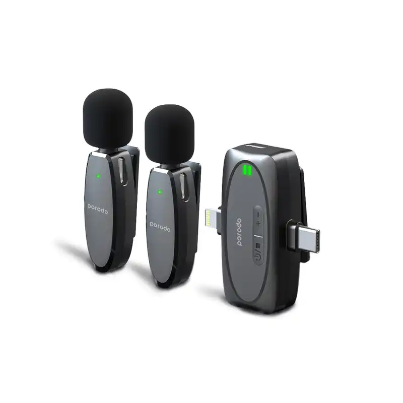 میکروفون بیسیم پرودو مدل Lavalier charging case