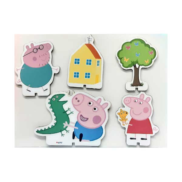 تاپر مدل پپا پیگ کد PeppapigCandleTopper2 مجموعه 5 عددی