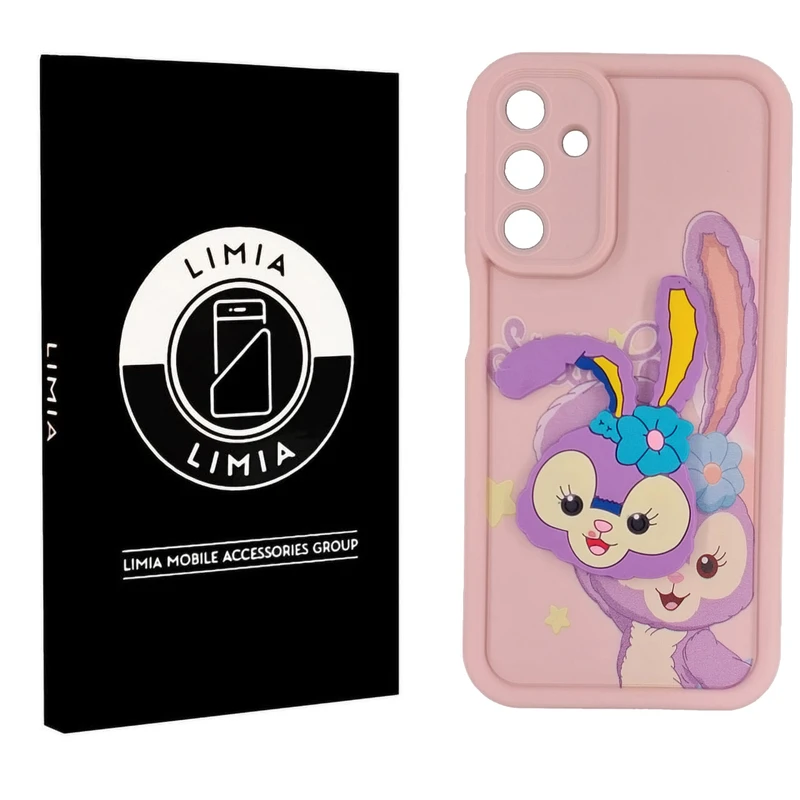 کاور لیمیا مدل سولید لنزدار طرح عروسکی برجسته مناسب برای گوشی موبایل سامسونگ Galaxy A35