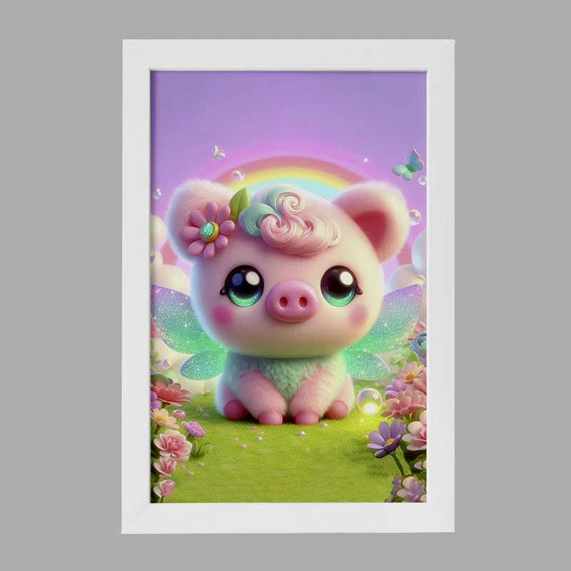 تابلو خندالو مدل خوک کیوت کد F5497