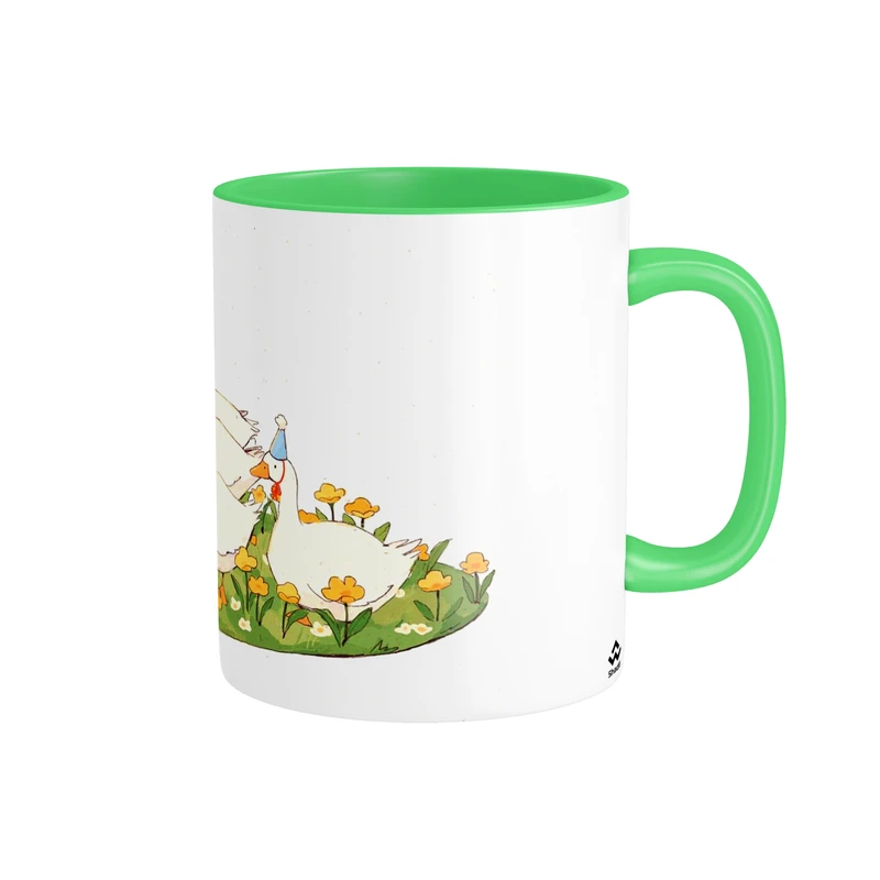 ماگ شادیت طرح فانتزی مدل اردک ها کد 1030