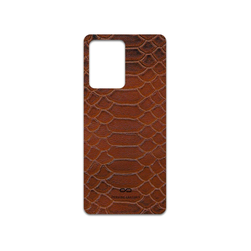 برچسب پوششی ماهوت مدل Brown-Snake-Leather مناسب برای گوشی موبایل شیائومی Redmi Note 12 Pro