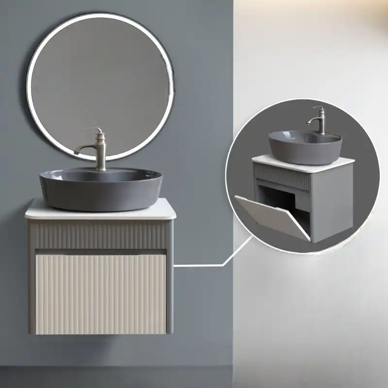 ست کابینت و روشویی بی اس سی  مدل آرتن به همراه آینه