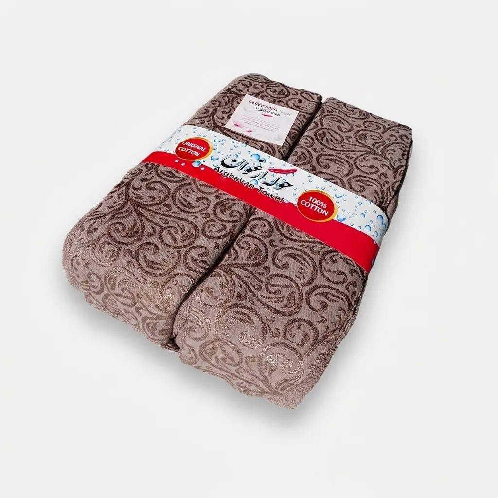 حوله پالتویی ارغوان طرح راشل سایز 125